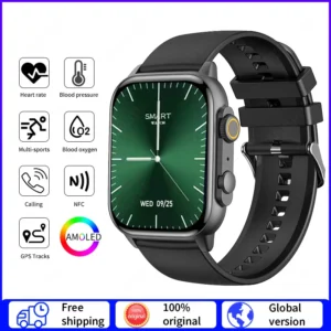 HK95 Smartwatch Ultra Series 9 2023,Fitness Tracker 1.96″ AMOLED Screen,with Heart Rate Blood Oxygen Sleep Monitor Smart Watch