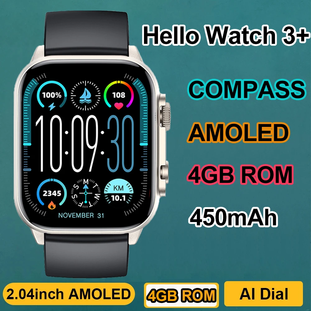 Hello-Watch-3-Plus-Ultra-Smartwatch-2024-AMOLED-4GB-IWO-Watch-9-reloj-ChatGPT-NFC-Smart