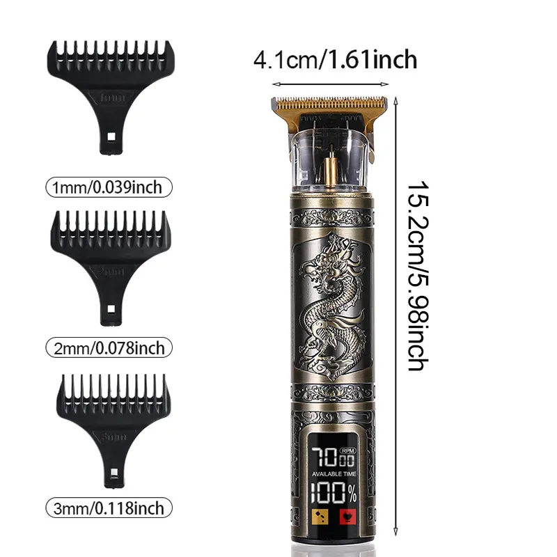 Three-speed Variable Gear T9 Hair Clipper Shaving Hair Trimming Hair Trimming Electric Shaver Boyfriend Gift Barber Clippers - Image 6