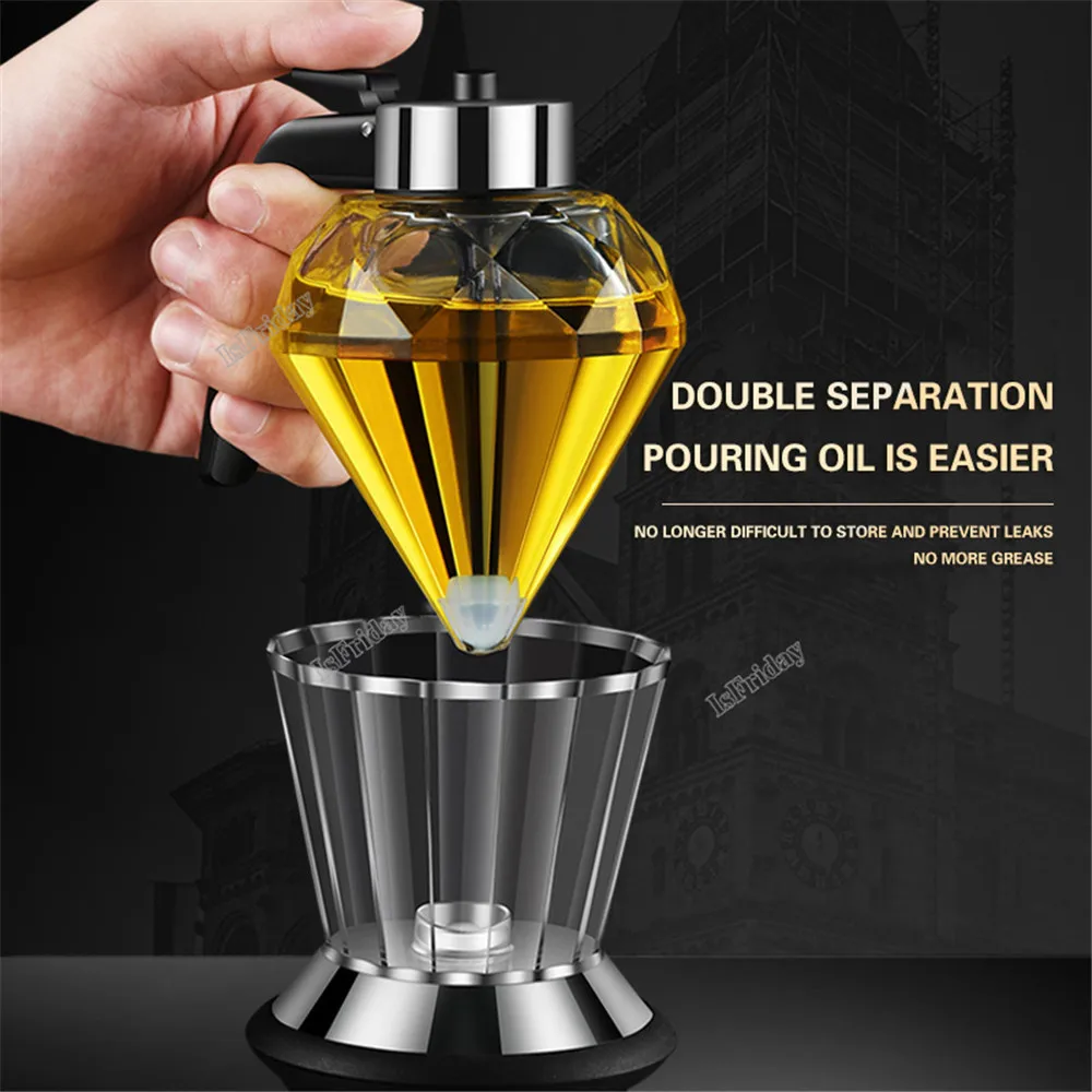 200ml-Honey-Dispenser-with-Stand-Diamond-Shaped-Glass-Large-Capacity-Oil-Dispenser-Multifunction-Oil-Bottle-Kitchen