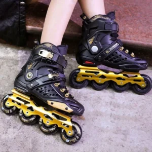 Original Roselle Inline Roller Skates From Size 35 to Size 46 Slalom Sliding FSK Adult Kids Professional Roller Skating Shoes