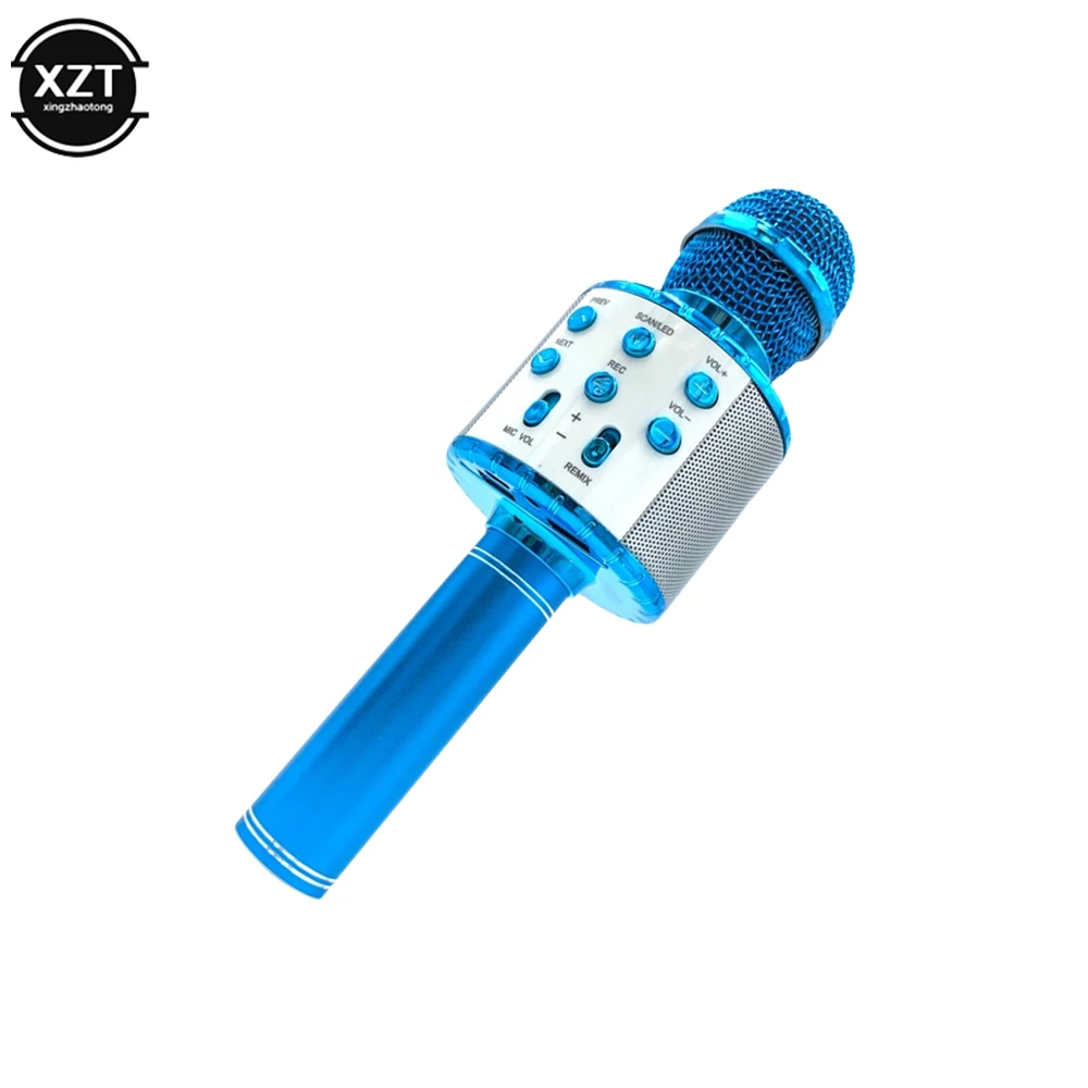 Wireless Karaoke Microphone Bluetooth-compatible Handheld Portable Speaker KTV Player with Dancing LED Lights Record Function - Image 3