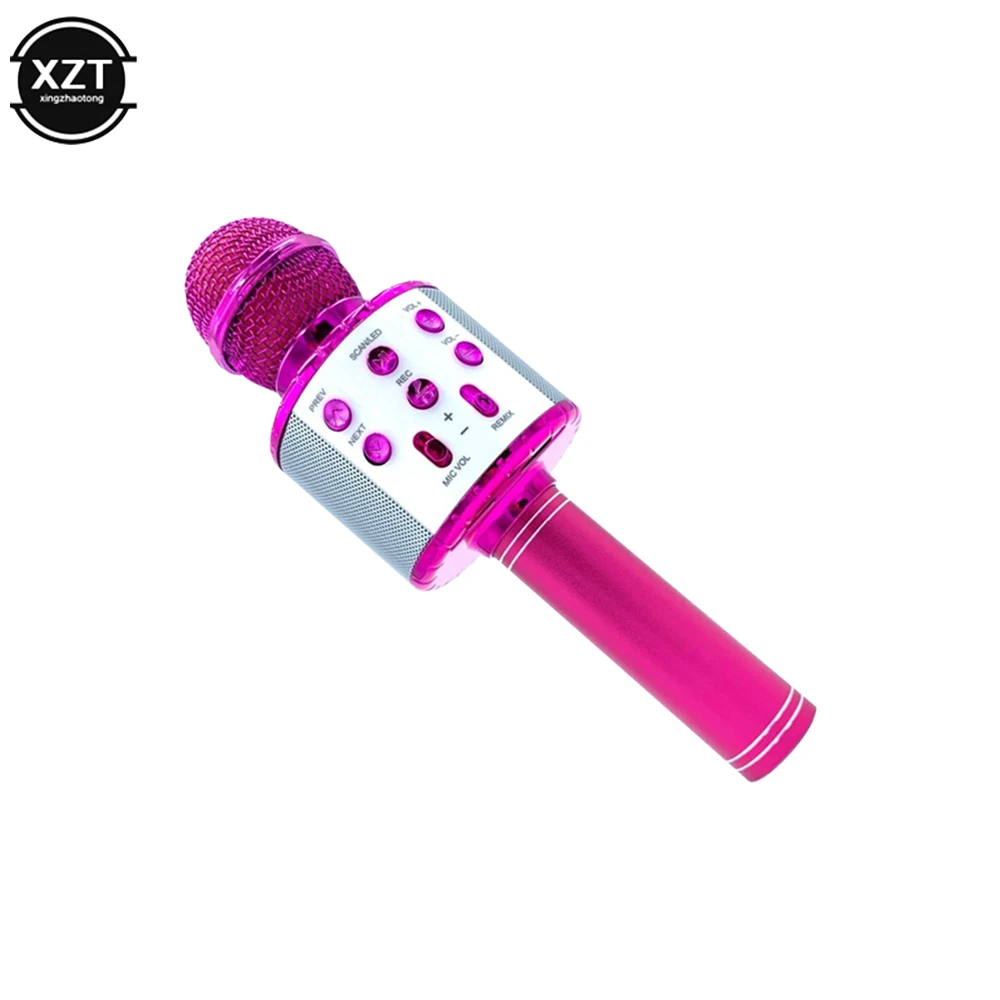 Wireless Karaoke Microphone Bluetooth-compatible Handheld Portable Speaker KTV Player with Dancing LED Lights Record Function - Image 5